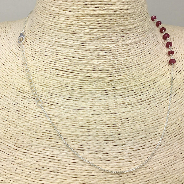 Ruby, Sterling Silver Necklace Utopianorthwest 