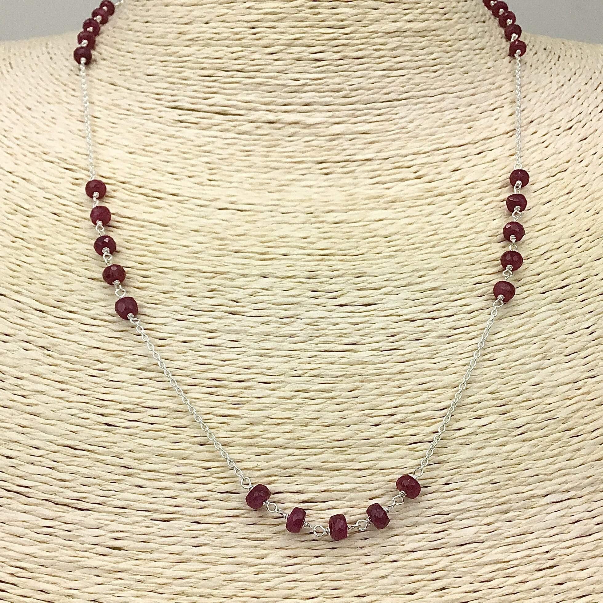 Ruby Sterling Silver Necklace Utopianorthwest 