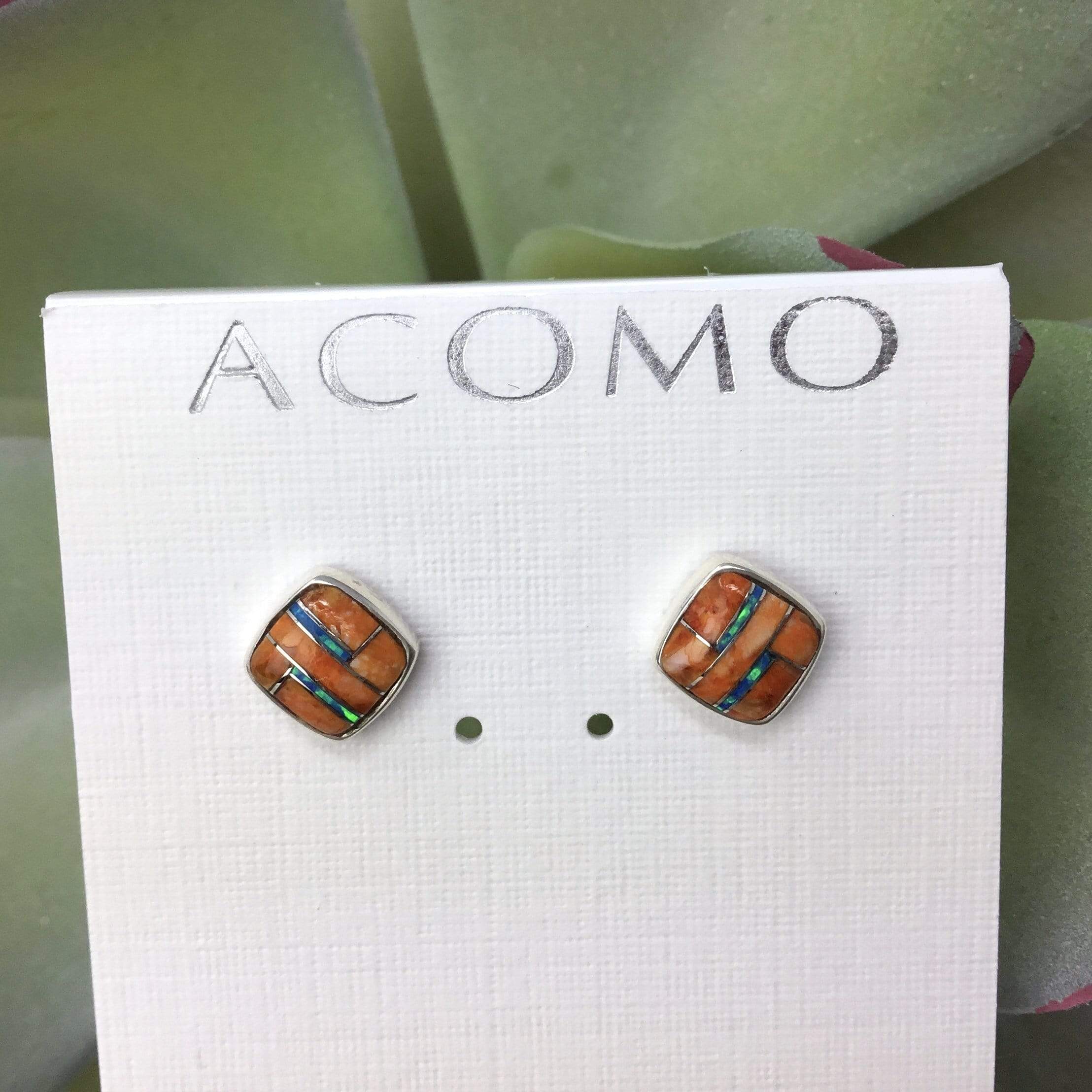 Spiny Oyster Shell & Opal Earrings Utopianorthwest 