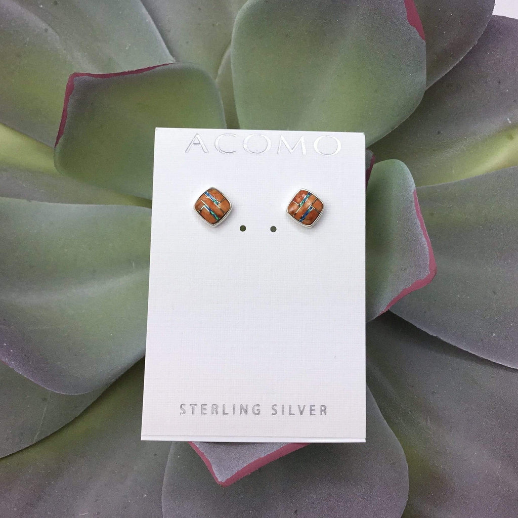 Spiny Oyster Shell & Opal Earrings Utopianorthwest 