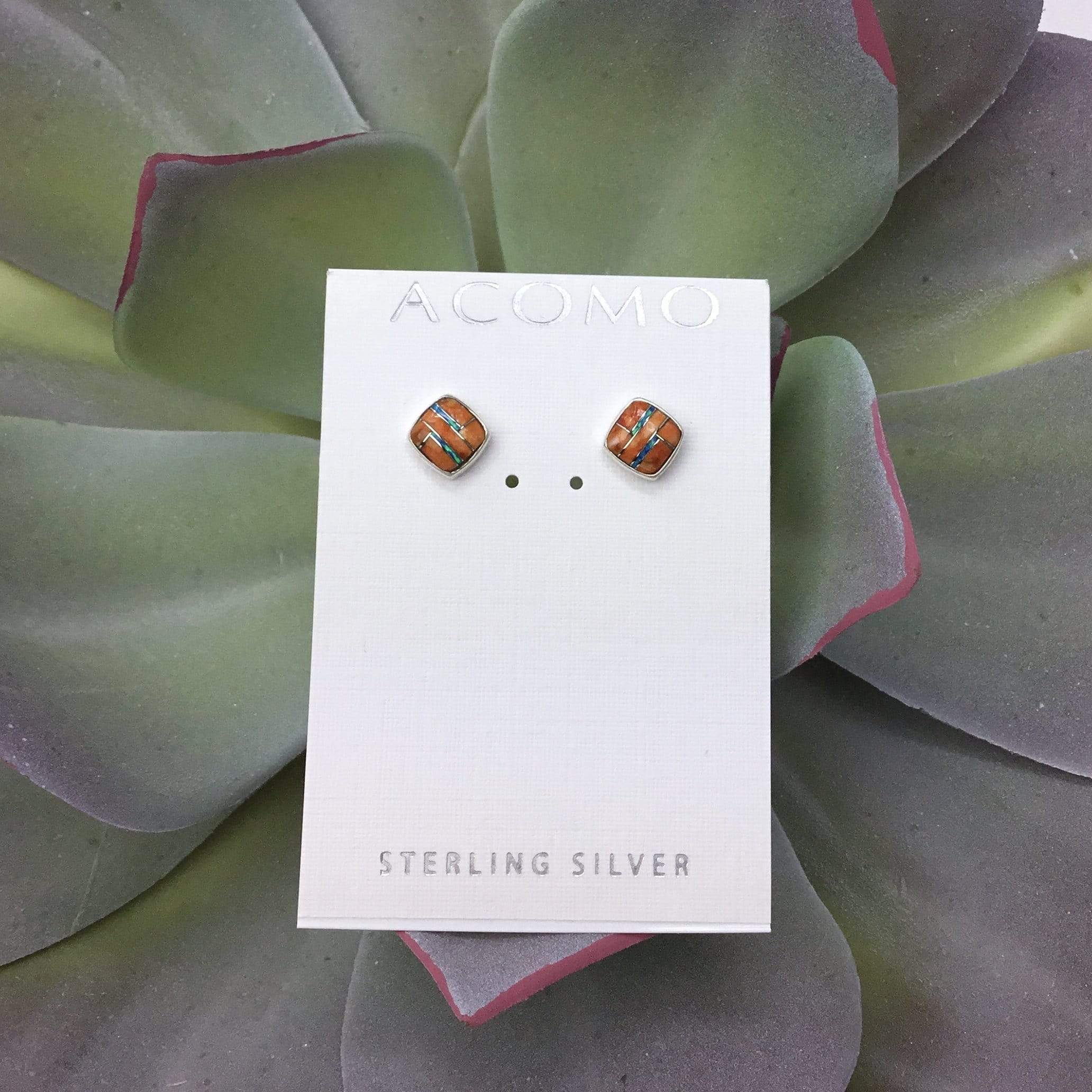 Spiny Oyster Shell & Opal Earrings Utopianorthwest 