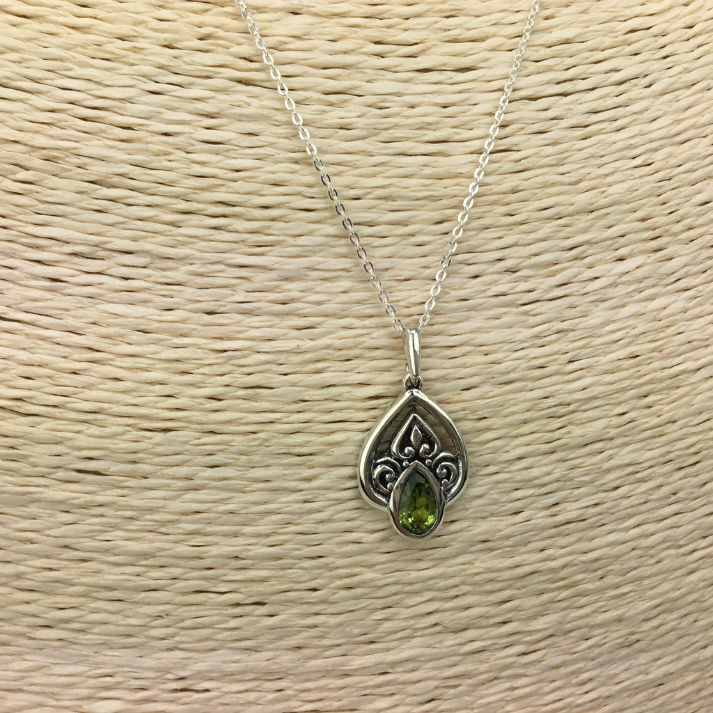 Sterling Peridot Necklace Utopianorthwest 