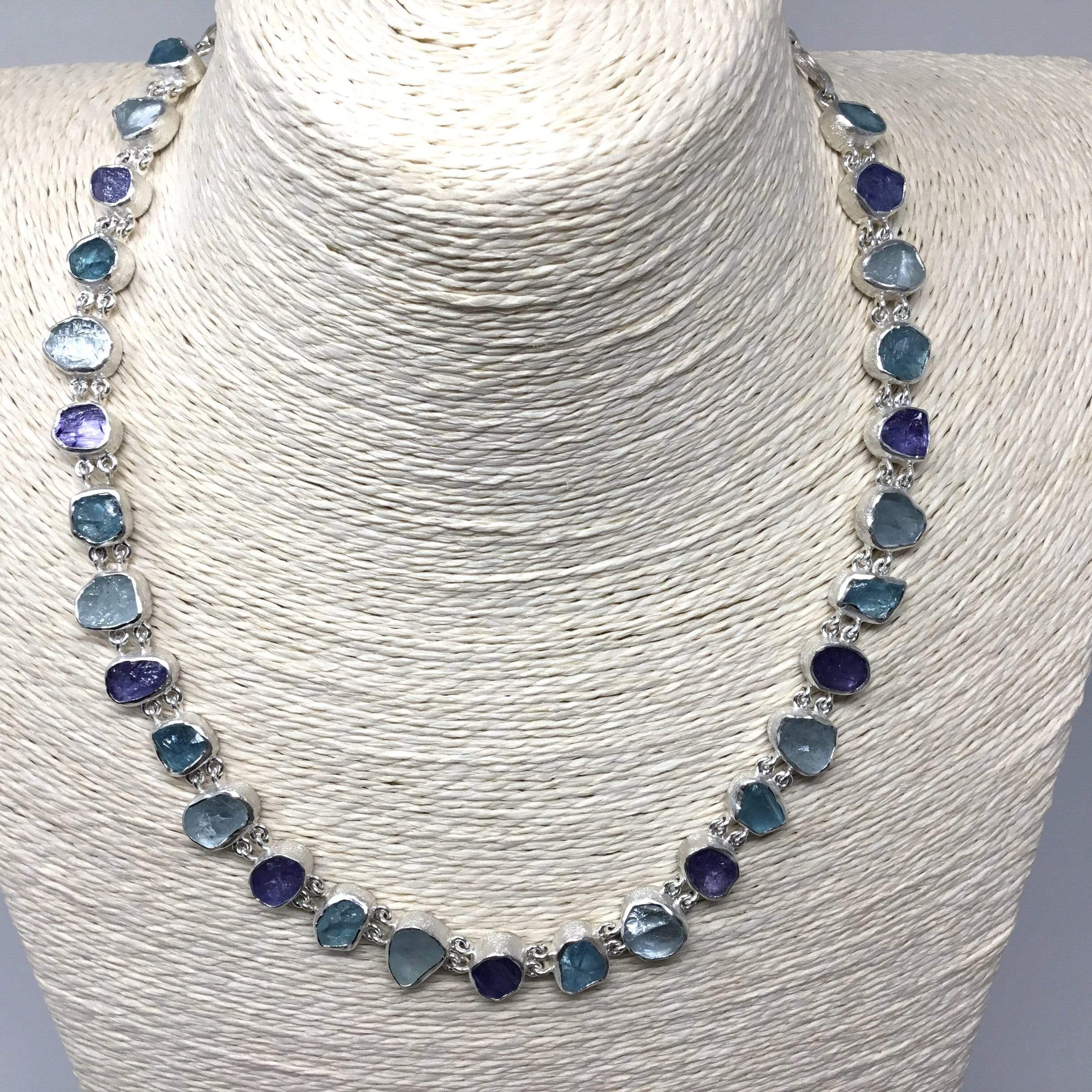 Tanzanite, Aquamarine, Apatite Necklace Utopianorthwest 