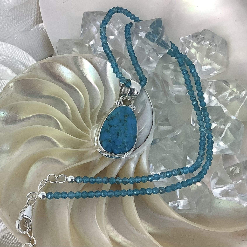 Turquoise & Apatite Necklace Utopianorthwest 