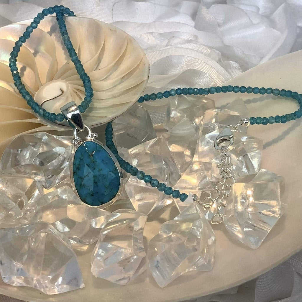 Turquoise & Apatite Necklace Utopianorthwest 